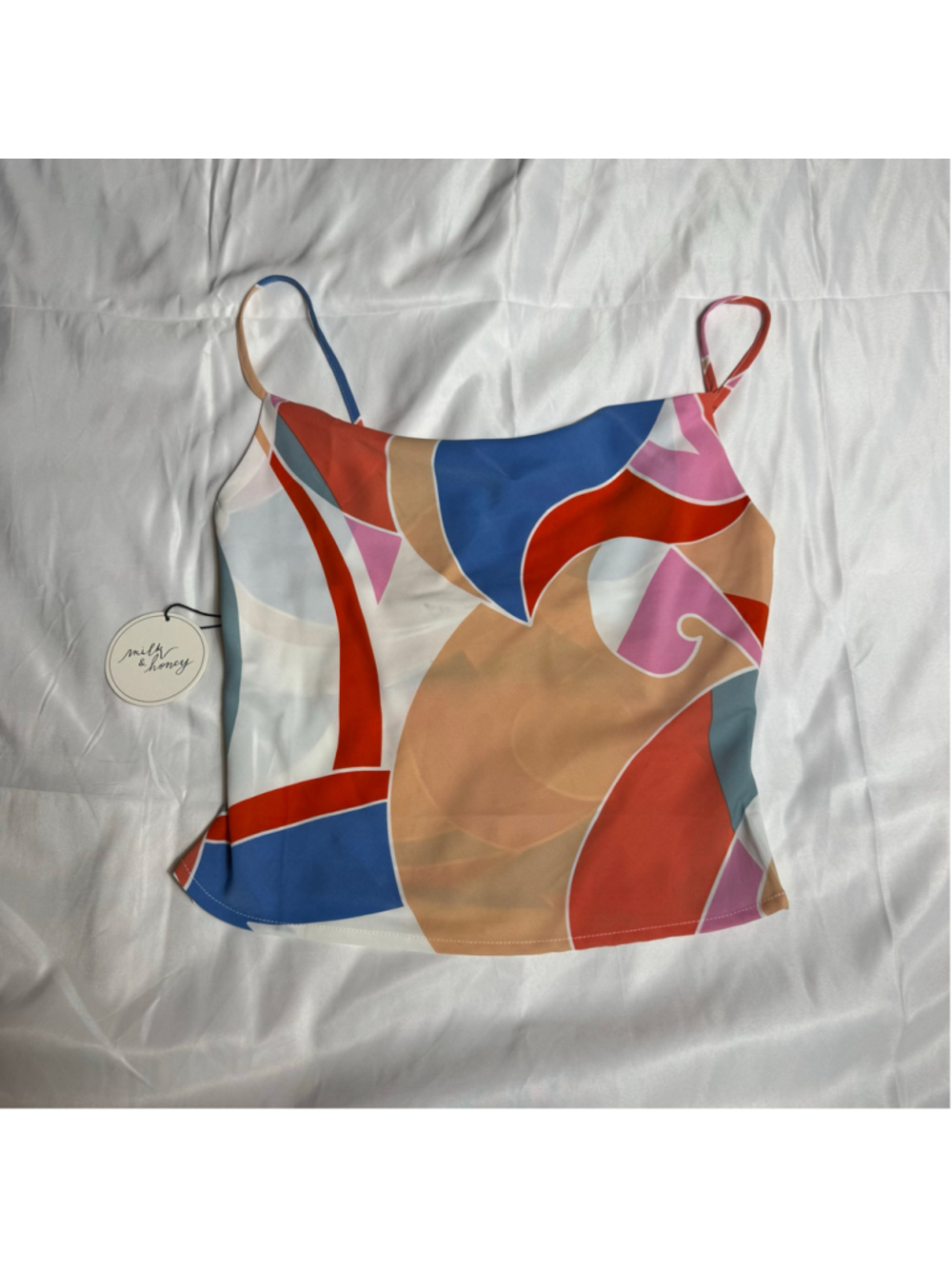 Women's Milk & Honey Camisole Top XS Multi-color Abstract Print
